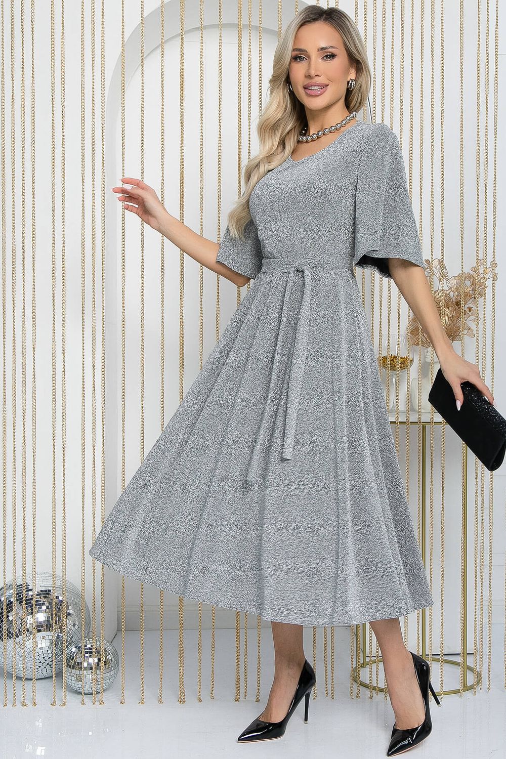 Платье Ирина (серебро) П11955 LT Collection