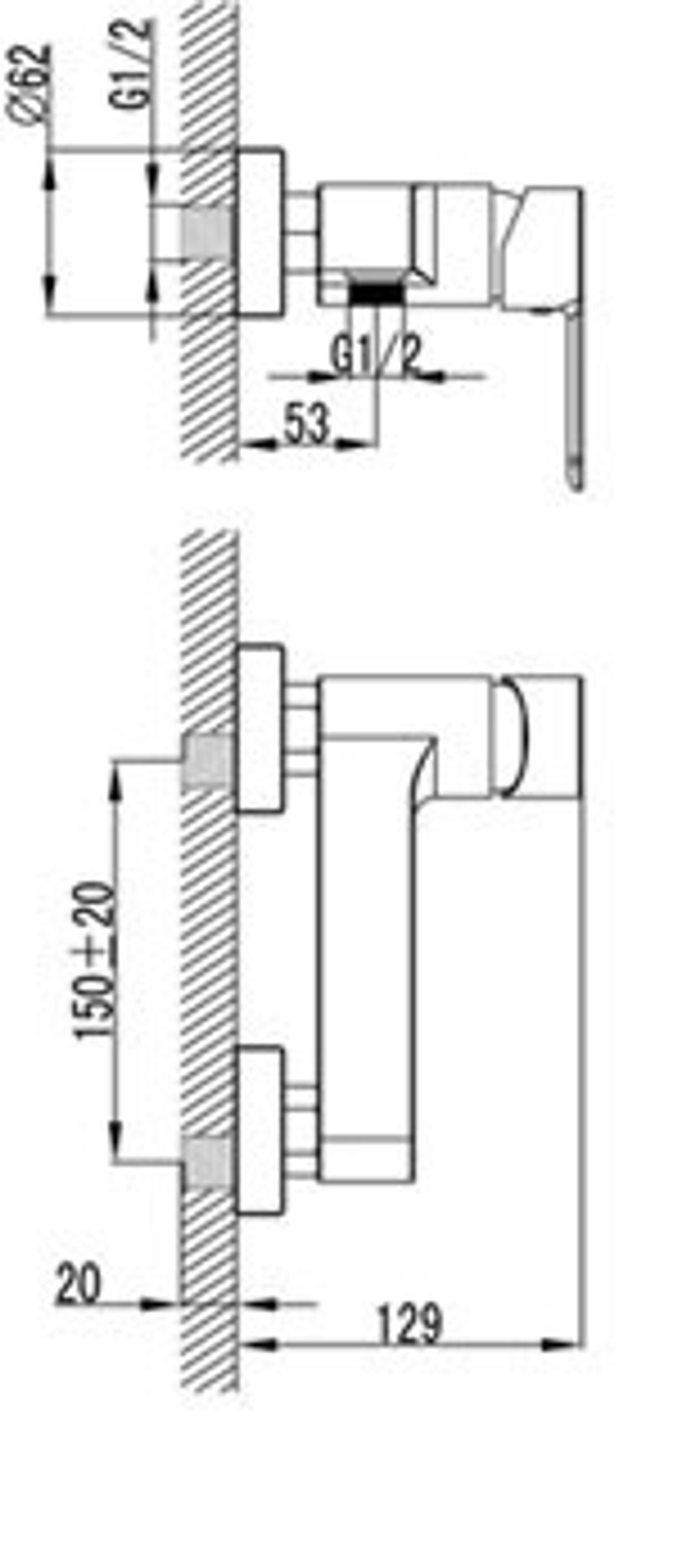 LEMARK Серия MAGIC. Смеситель для душа – LM3403C