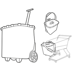 Сумка-тележка carrycruiser twist blue