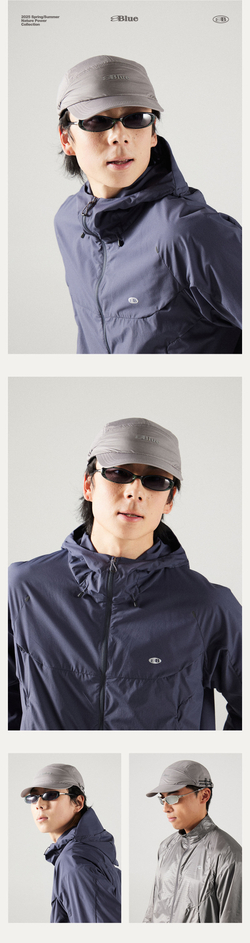 Кепка Nothomme BLUE Blue lightweight durable five-panel baseball cap