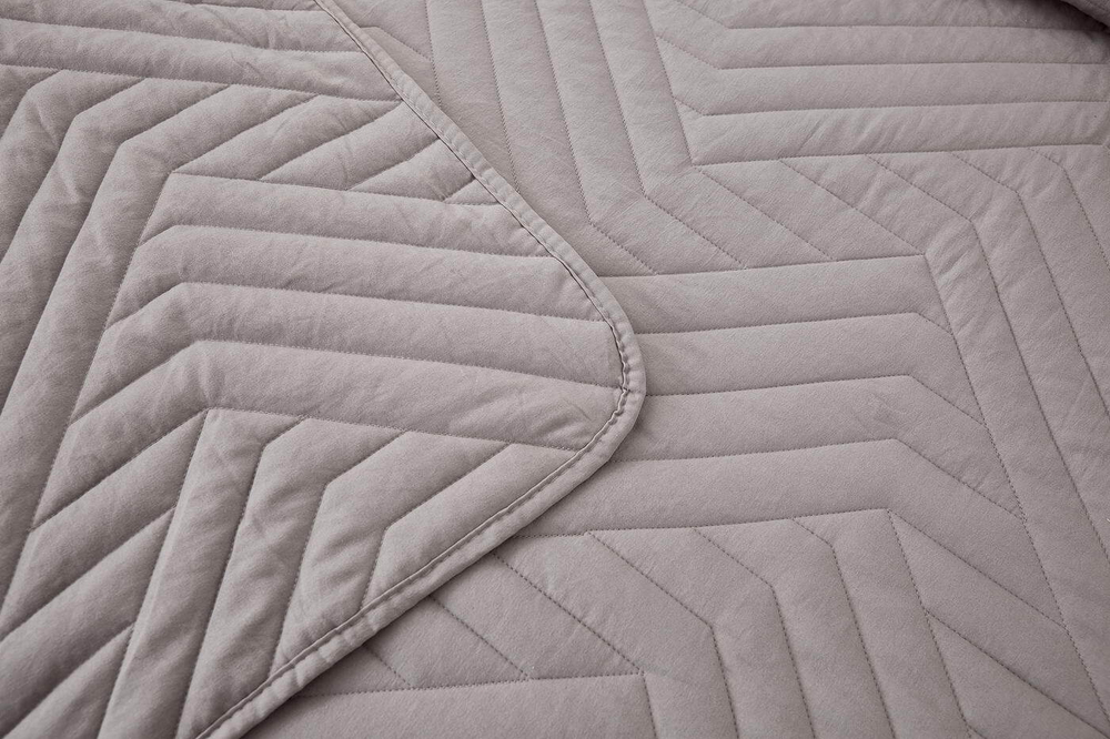 Покрывало 160х220 и наволочка 50х70 Sofi De MarkO Мориц серое