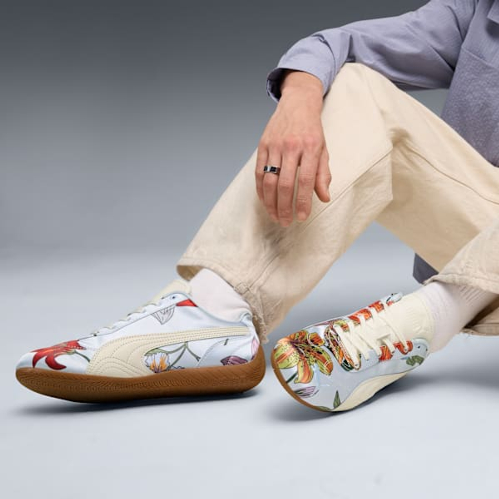 PUMA Кроссовки унисекс Speedcat Silky, белый/синий