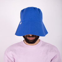 Linen bucket hat