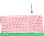 Клавиатура A4Tech Fstyler FBX51C розовый
