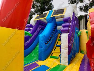 Коммерческий батут «Белый клык» Микс, 6*5*4 м