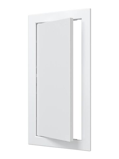 Люк ревизионный Л фланец 146х296 нажимной 168х318 пластик EVECS