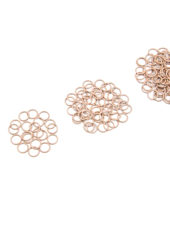 Кольцо Arta-F, 10 мм, металл, кофе с молоком 030