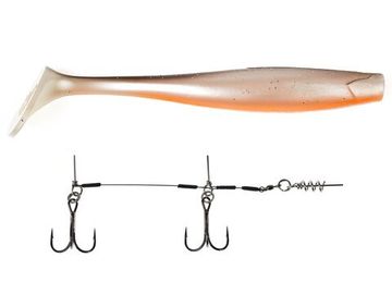 Виброхвосты LJ 3D BBS Series KUBIRA SWIM SHAD 9,0in (22,86)/PG18 1шт.+Stinger L
