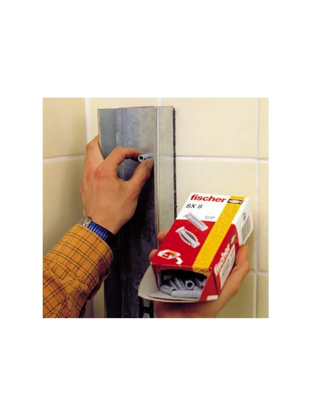 Дюбель для полнотелых материалов Fischer SX 8X40 100шт
