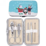 Набор для маникюра в футляре 6 предметов «New Bon Salon - Новогодние чудеса»,11*6,5см