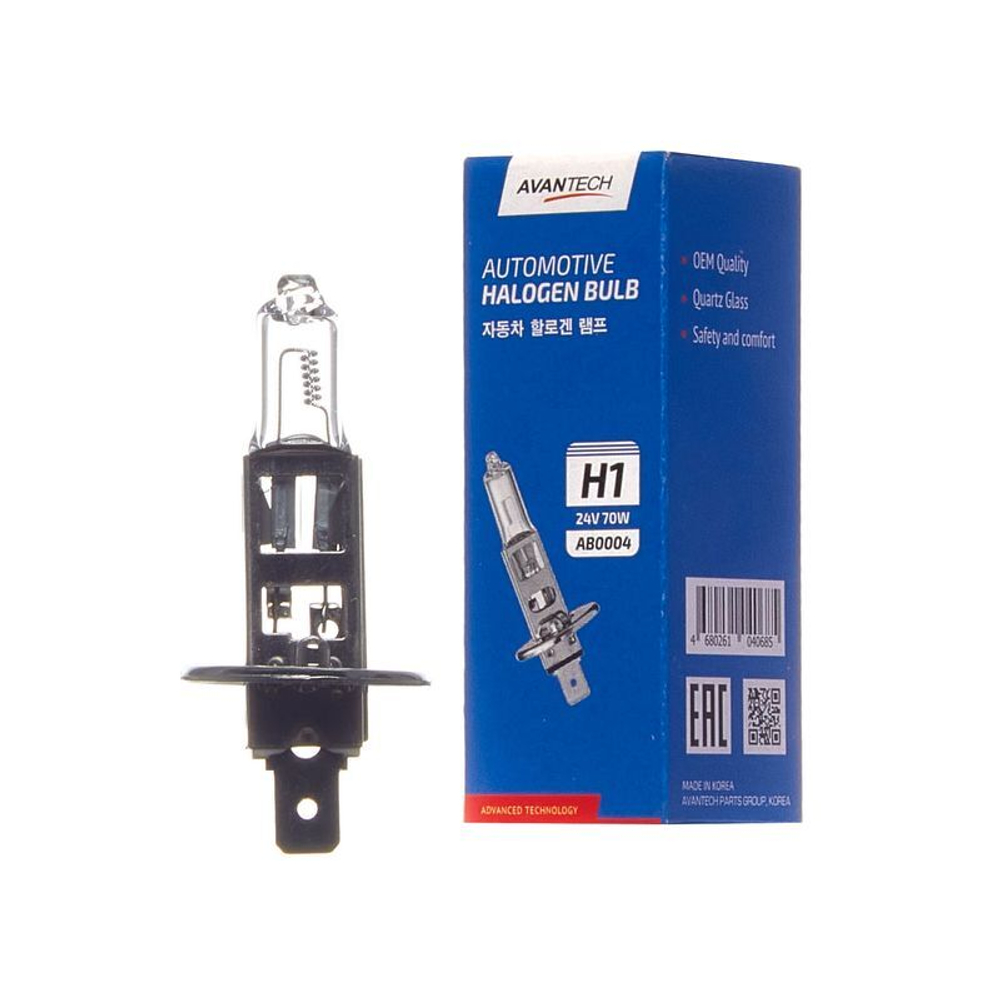 Лампа головного света Avantech H1 24V 70W AB0004