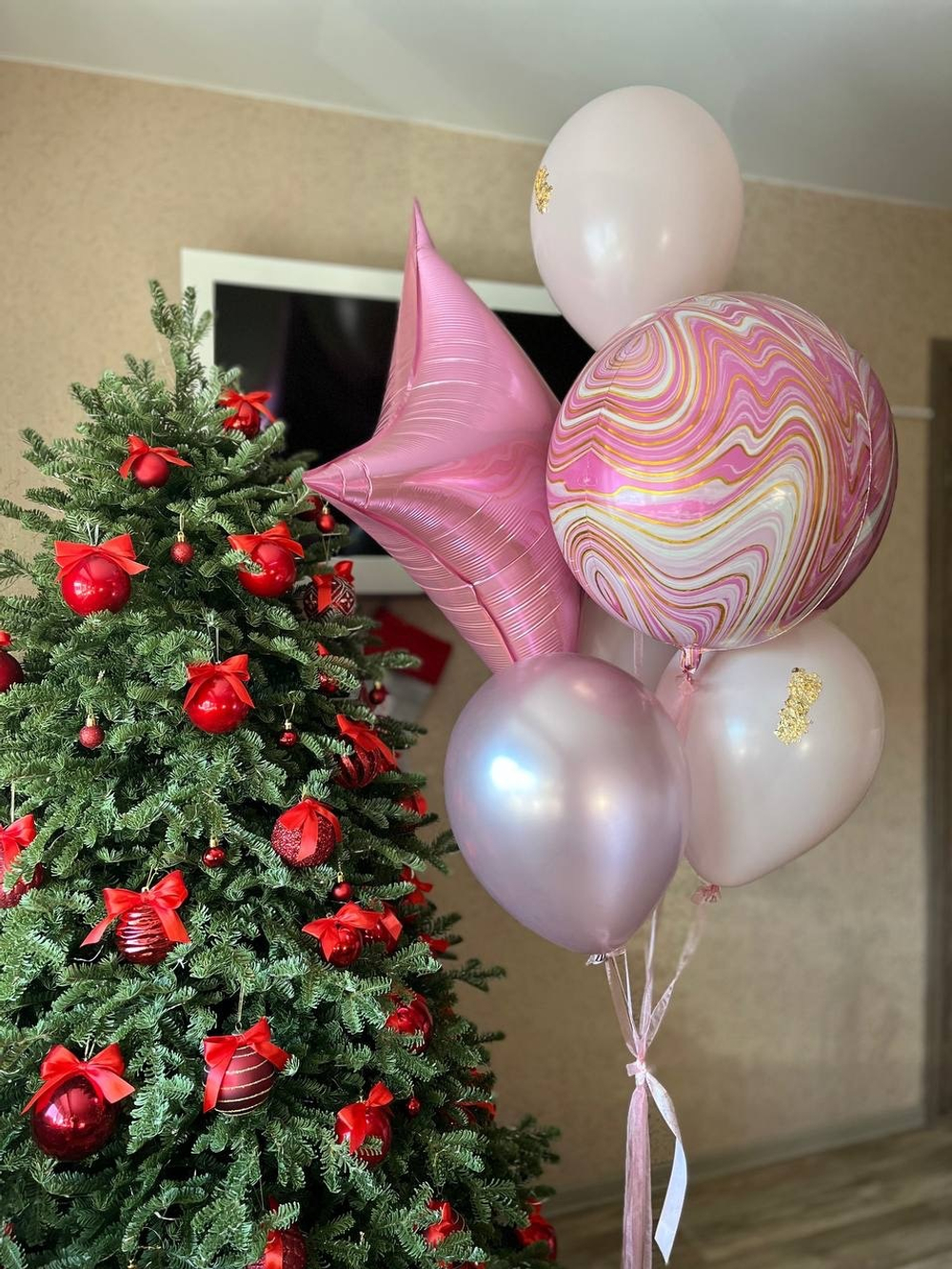 Набор розовых воздушных шаров №2184