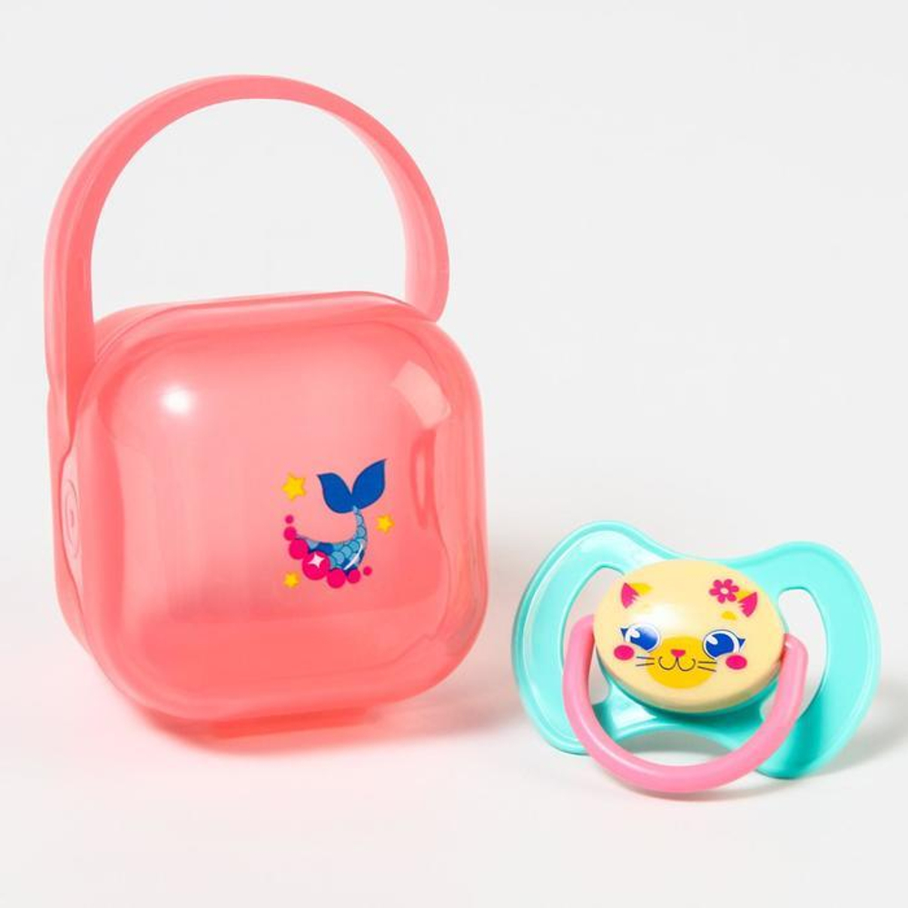 6478611 Соска-пустышка ортодонтическая силиконовая в контейнере «Которусалка»