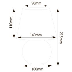 UML-B303 E14 GREY Светильник настольный декоративный под лампу Е14. 40W. Механический выключатель. Серый. ТМ Uniel