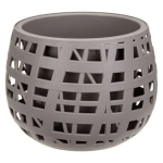 Кашпо ХАОС D175мм 1,5л с вставкой французcкий серый (комплект 5 шт)