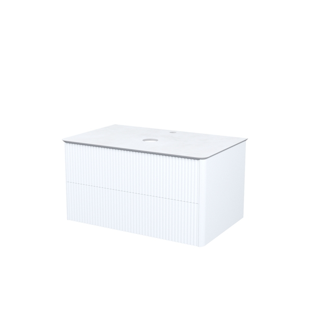 Тумба подвесная IDDIS Aiger, со столешницей, 80 см, белый, AIG80W0i95K