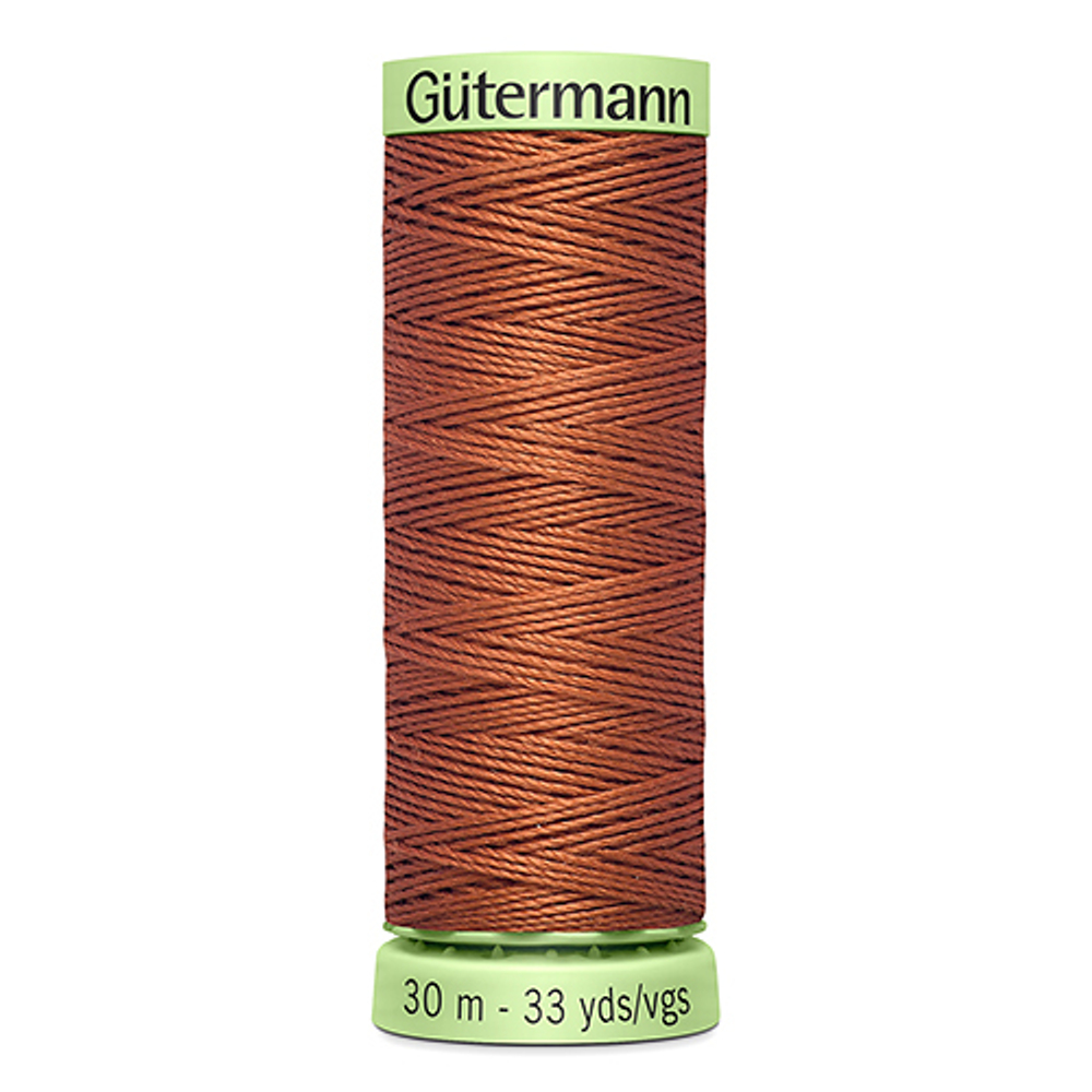 Нить Top Stitch 30/30 м для декоративной отстрочки, Gutermann, 847 медно-коричневый