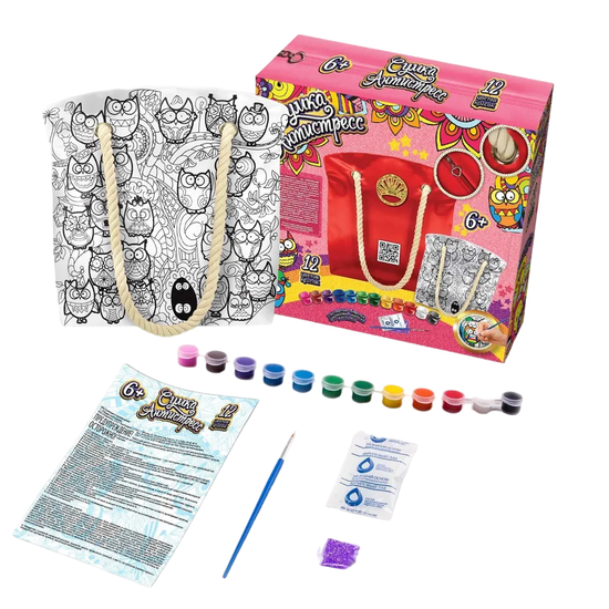 Сумка раскраска антистресс " Совы "