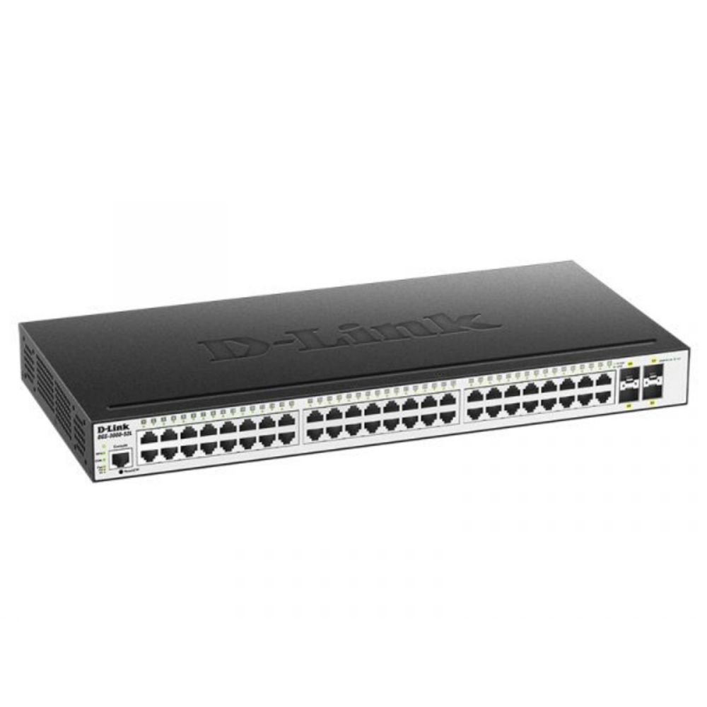 D-Link DGS-3000-52L/B1A Управляемый L2 коммутатор с 48 портами 10/100/1000Base-T и 4 портами 1000Base-X SFP