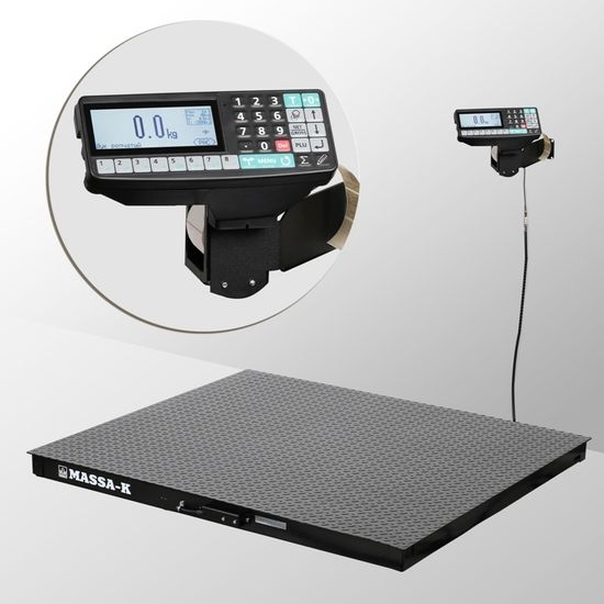 Весы платформенные МАССА-К 4D-PM-12/10-500-RP с печатью этикеток