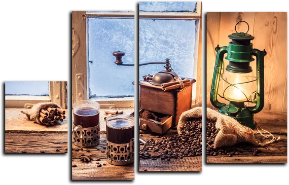 Модульная картина "Зимний уют"