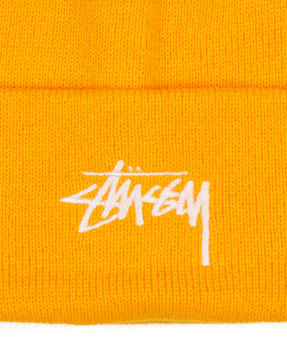 Stüssy Шапка-Бини Stock С Манжетами, Желтая