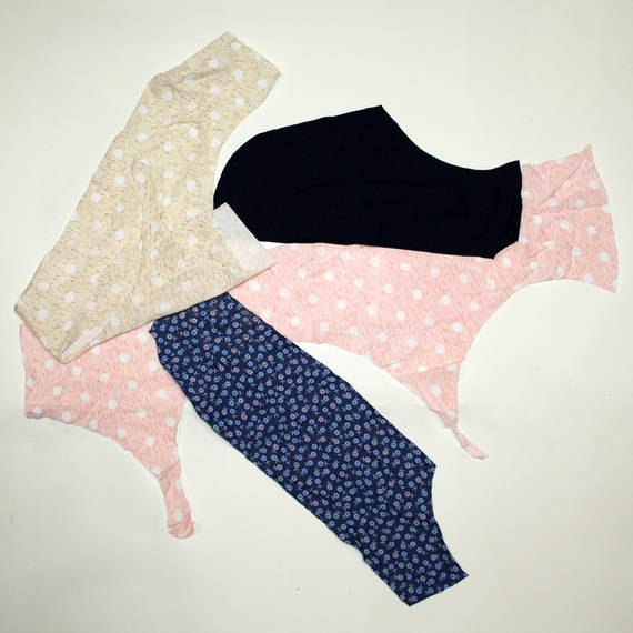 Ветошь трикотаж, средний (новый), 10-20 см