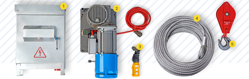 МБЛ630 Монтажная лебедка (комплект)