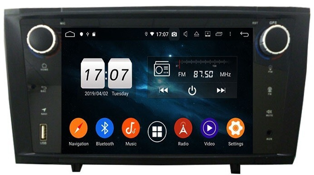 Магнитола для Toyota Avensis 2008-2015 - Carmedia KD-7249-P6 на Android 10, 6-Турбо ядер, 4ГБ-64ГБ