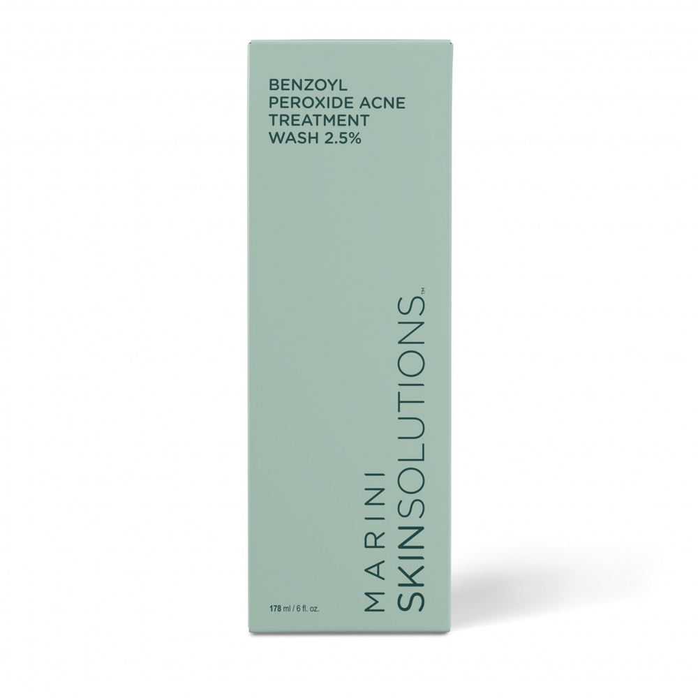 MARINI SKINSOLUTIONS Очищающая эмульсия против Акне для жирной и проблемной кожи| BENZOYL PEROXIDE ACNE TREATMENT WASH 2,5%