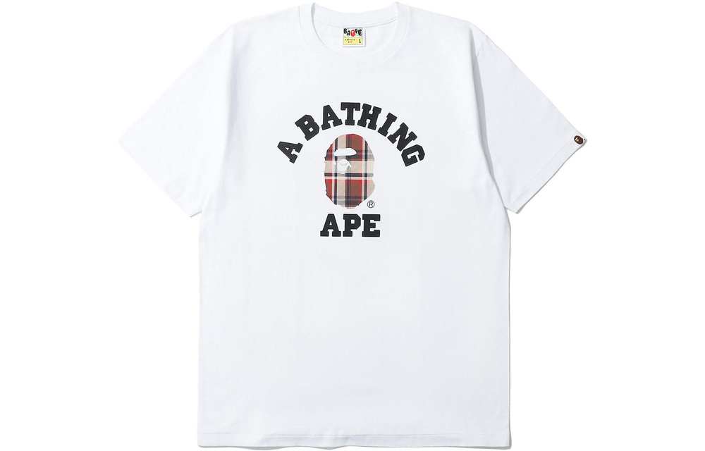 A Bathing Ape Check College Tee