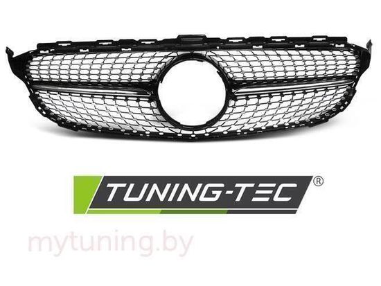 Решетка радиатора C450 AMG STYLE CHROME GLOSSY BLACK для Mercedes C W205