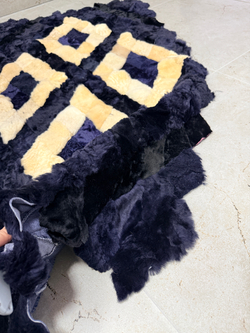 Меховой Коврик прикроватный накидка на кресло из овчины