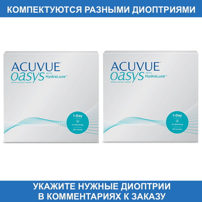 Однодневные контактные линзы Acuvue Oasys 1-Day (комплект 180 линз)