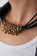 HMG 1213 Bl Колье на каучуке арт.1657