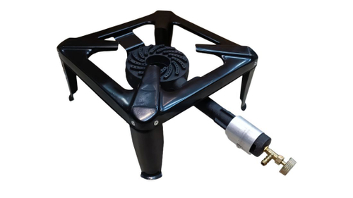 Газовая горелка высокой мощности Gas Cooker, 5кВт (баллонный газ), квадрат для казана/автоклава/дистиллятора