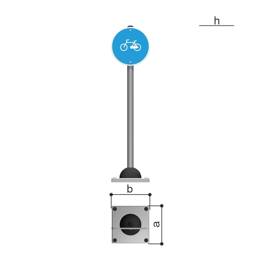 Дорожный знак "Велосипедная дорожка" Romana 057.96.00-01