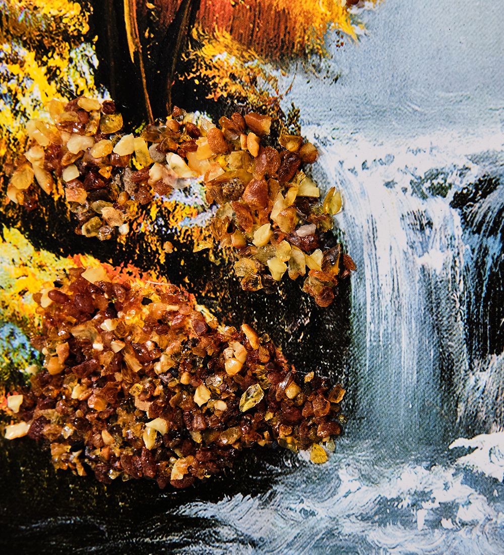 AMB-11/10 Картина «Красота природы» (с янтарной крошкой) 80х50см