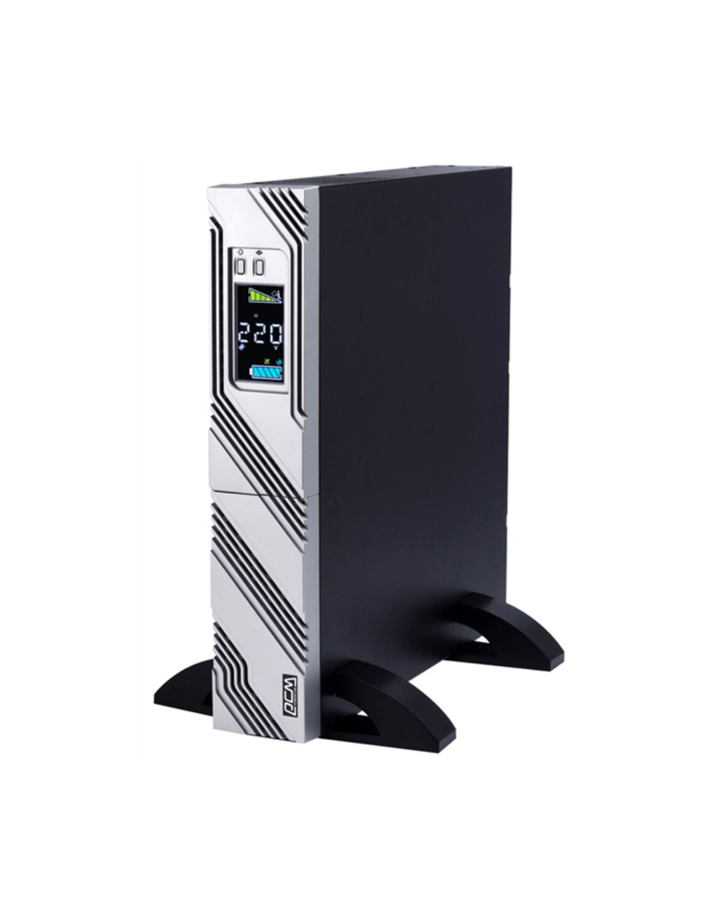Powercom Smart-UPS SMART RT, Line-Interactive, 1000VA/900W, Rack/Tower, 8*IEC320-C13 (8 batt), Serial+USB, SNMP Slot, подкл. доп. Батарей (1157673)