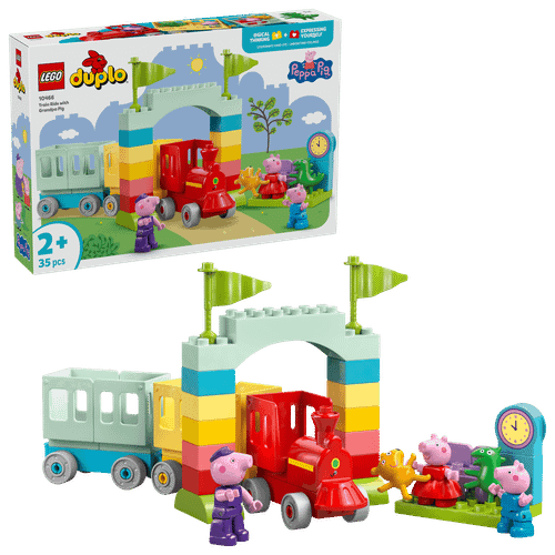 Конструктор LEGO Duplo 10466 Peppa Pig: Train Ride with Grandpa Pig