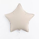 F Шар Звезда 18''/46 см, Кремовый Латте, Матовый (БГ-17)