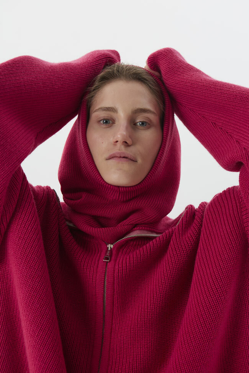 Жилет вязаный, графит