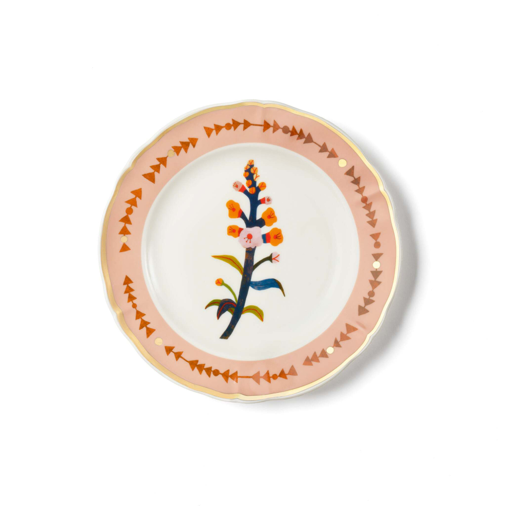 Тарелка десертная Bitossi Home Botanica Pink (20.5 см)