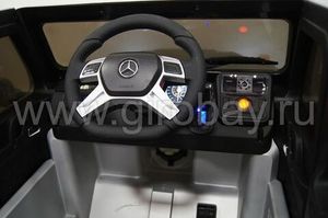 Детский электромобиль River Toys Mercedes-Benz-G65-AMG серебристый фото №14