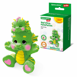 ФИГУРКА ИЗ ГИПСА с красками и кистью для росписи, ассорти, BRAUBERG KIDS, 665203