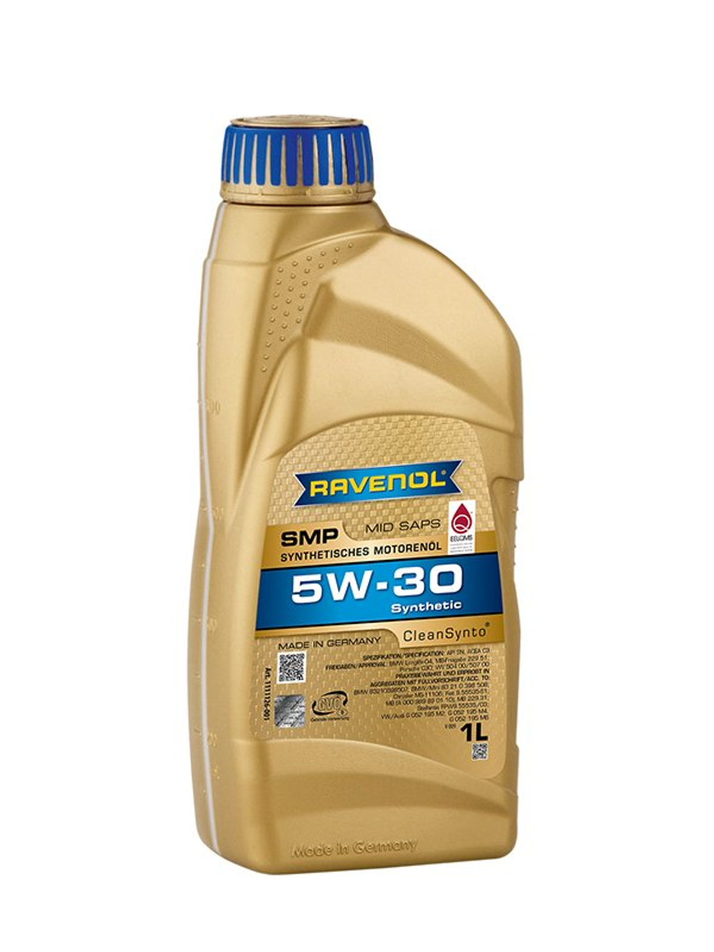 Моторное масло Ravenol SMP 5W-30, синтетическое, 1 л