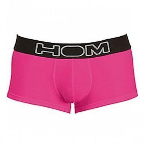 Мужские трусы боксеры  розовые с черной резинкой HOM Night Therapy Trunk Pink