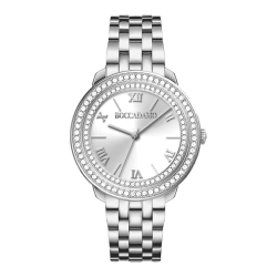 Часы Boccadamo Diva Silver White DV001 BW/S  с минеральным стеклом, кристаллами Swarovski