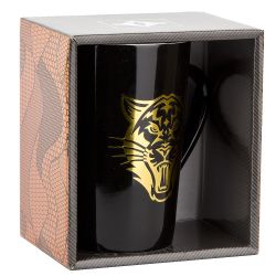Кружка фарфоровая (имитация золота) "Хищник" v=410мл. (подарочная упавковка)