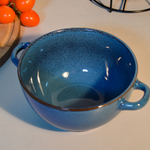 Набор бульонниц 4 предмета 650мл на подставке "Океан